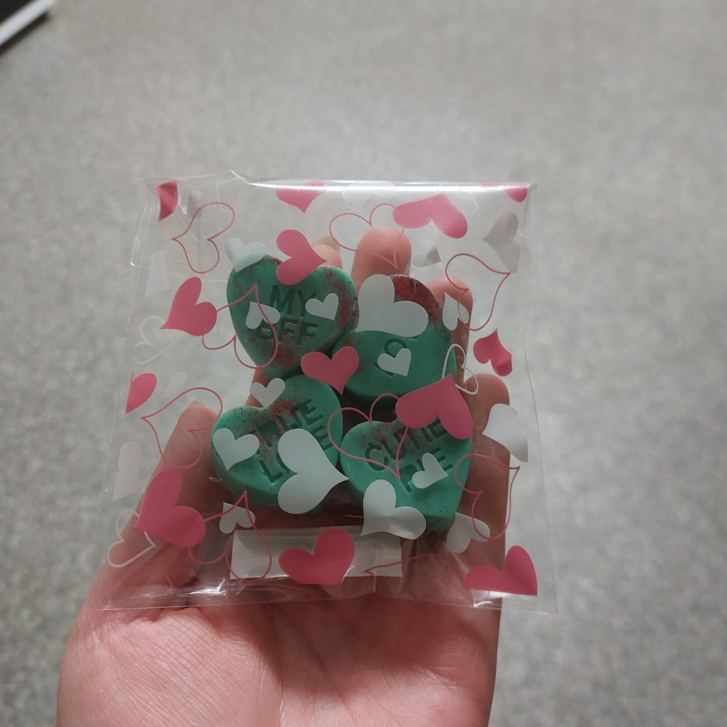 Shape wax melts.