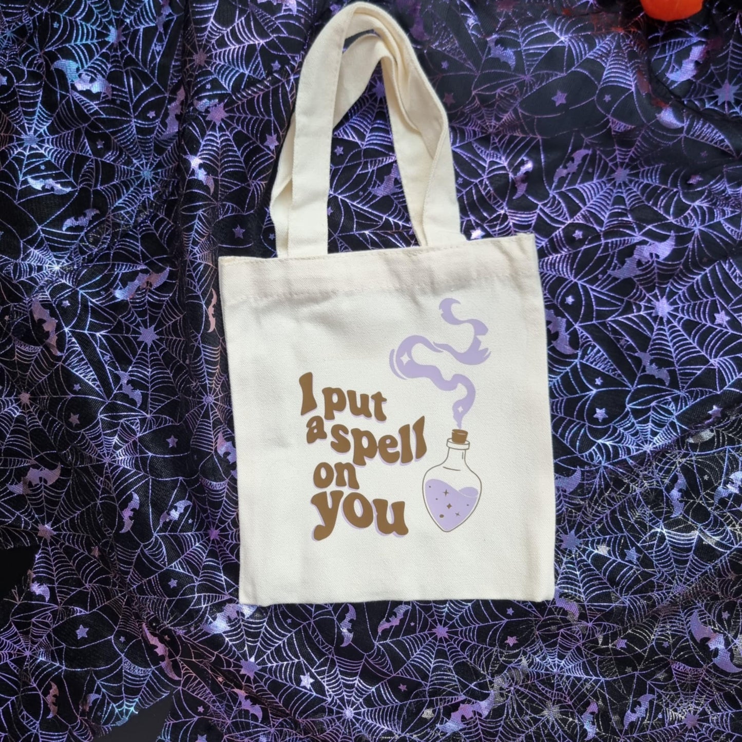 Halloween themed mini tote bag