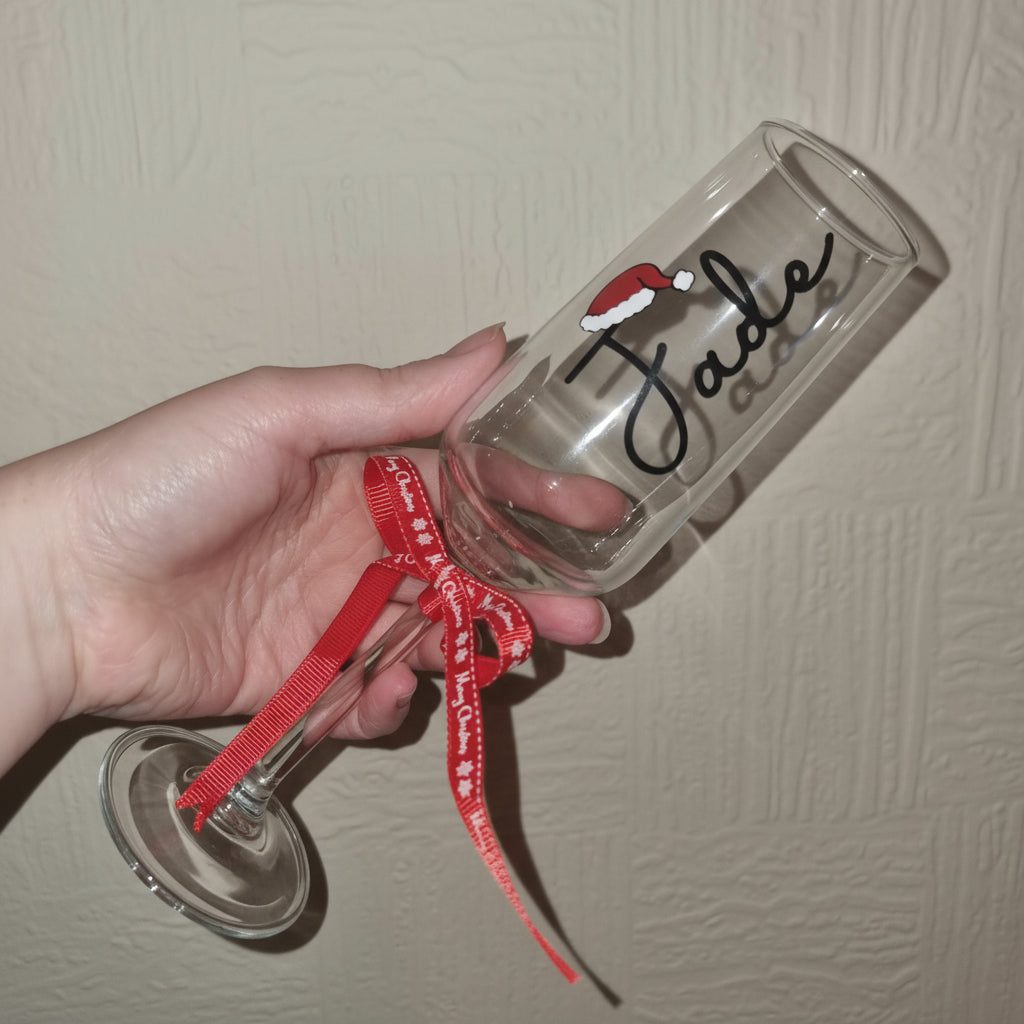 Christmas 'Personalised' Prosecco Flute