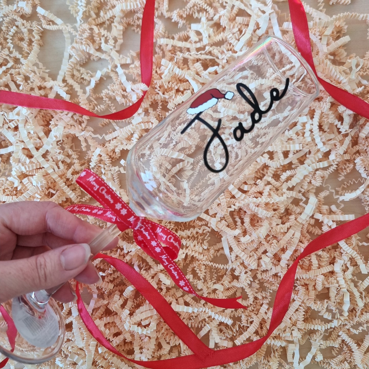 Christmas 'Personalised' Prosecco Flute