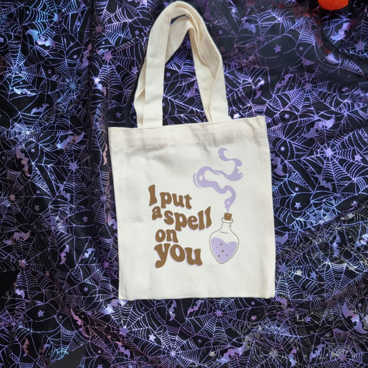 Halloween themed mini tote bag